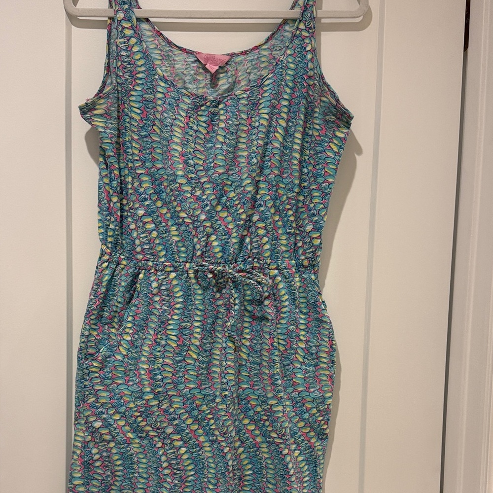 Lilly Pulitzer Blue and Pink Mini Dress